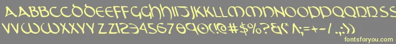 Подробнее о шрифте Tristraml Шрифт Tristraml – жёлтые шрифты на сером фоне