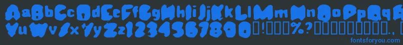 Подробнее о шрифте Rusty Шрифт Rusty – синие шрифты на чёрном фоне
