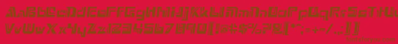 GeVortex Font – Brown Fonts on Red Background