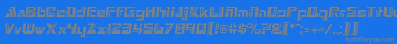 Шрифт GeVortex – серые шрифты на синем фоне
