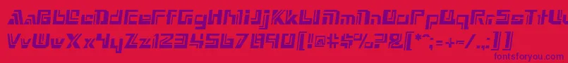 GeVortex Font – Purple Fonts on Red Background