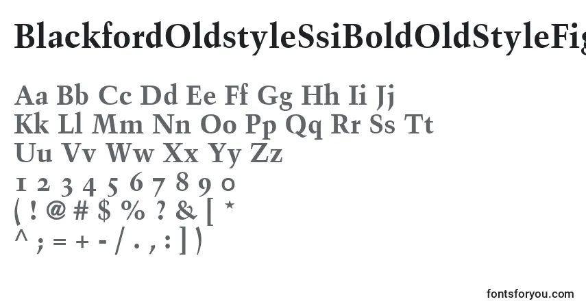 Шрифт BlackfordOldstyleSsiBoldOldStyleFigures – алфавит, цифры, специальные символы