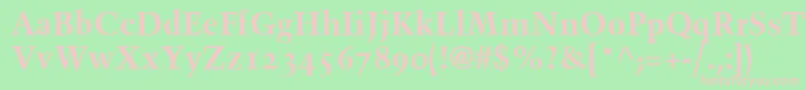 BlackfordOldstyleSsiBoldOldStyleFigures Font – Pink Fonts on Green Background