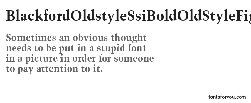 BlackfordOldstyleSsiBoldOldStyleFigures フォントのレビュー