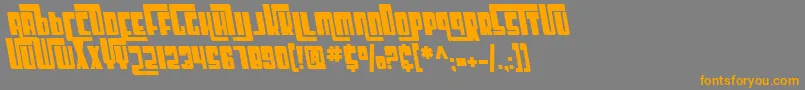 SfCosmicAgeBoldOblique Font – Orange Fonts on Gray Background