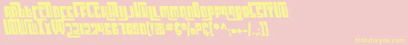 SfCosmicAgeBoldOblique Font – Yellow Fonts on Pink Background