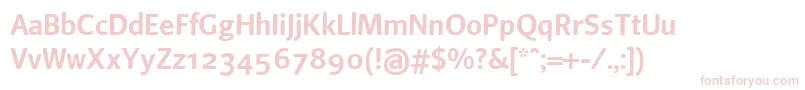 Beosans4 Font – Pink Fonts on White Background