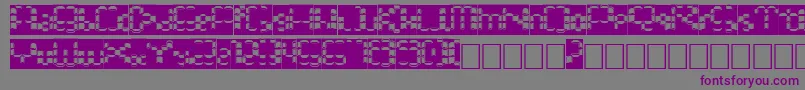 Bonushora Font – Purple Fonts on Gray Background