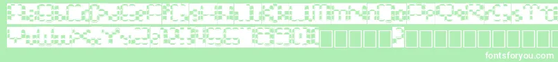 フォントBonushora – 緑の背景に白い文字