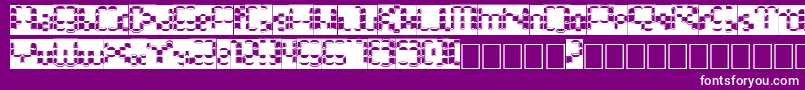 Bonushora Font – White Fonts on Purple Background
