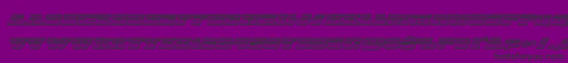 Chicagoexpresschromeital Font – Black Fonts on Purple Background