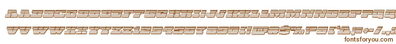 Chicagoexpresschromeital-fontti – ruskeat fontit valkoisella taustalla