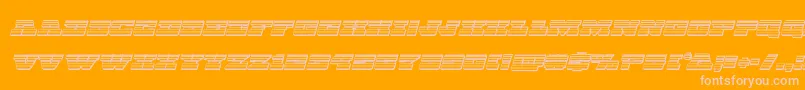 Chicagoexpresschromeital Font – Pink Fonts on Orange Background
