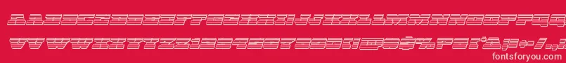 フォントChicagoexpresschromeital – 赤い背景にピンクのフォント