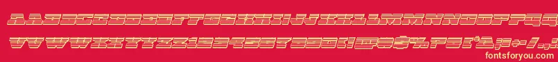 Chicagoexpresschromeital Font – Yellow Fonts on Red Background