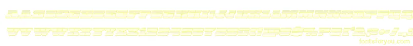 Шрифт Chicagoexpresschromeital – жёлтые шрифты