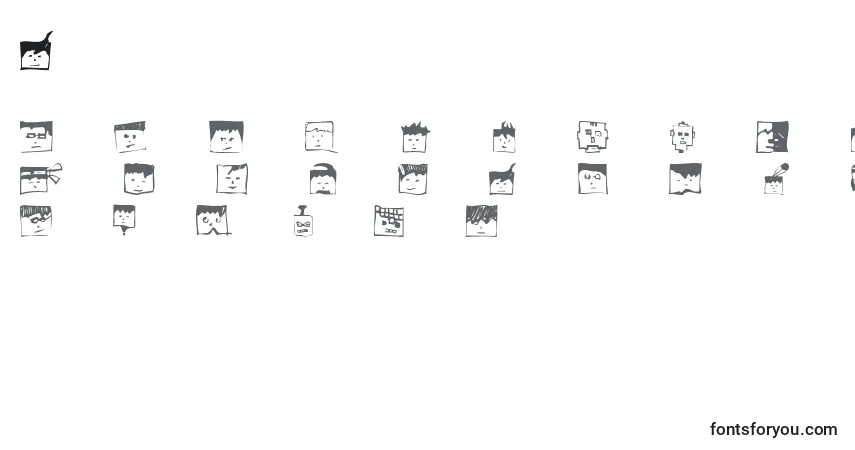 Pixelheadhandmadebeta Font – alphabet, numbers, special characters