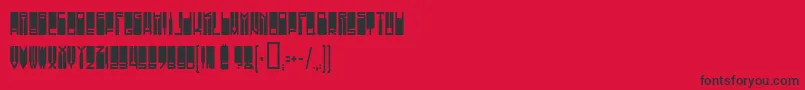 VanishingGirl Font – Black Fonts on Red Background