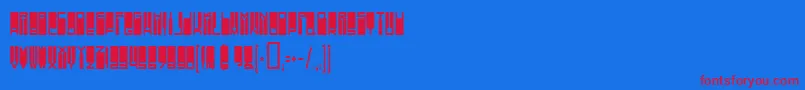 VanishingGirl Font – Red Fonts on Blue Background