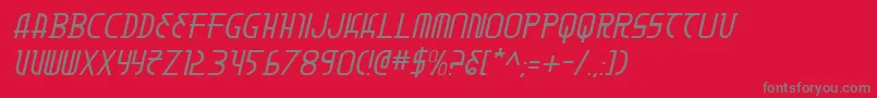 Moondarti Font – Gray Fonts on Red Background