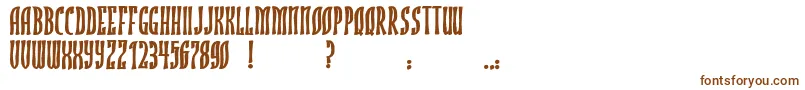 JmhRojoBold Font – Brown Fonts on White Background