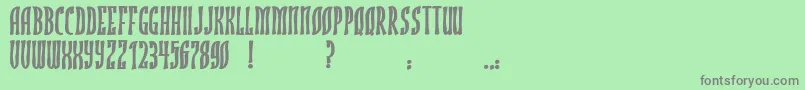 JmhRojoBold Font – Gray Fonts on Green Background