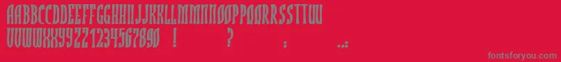 Police JmhRojoBold – polices grises sur fond rouge