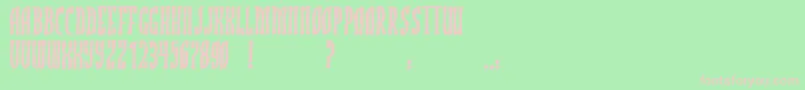 JmhRojoBold Font – Pink Fonts on Green Background