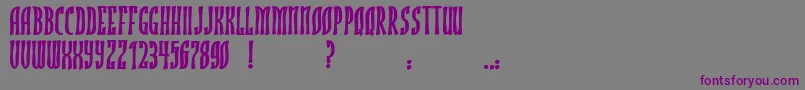 JmhRojoBold Font – Purple Fonts on Gray Background