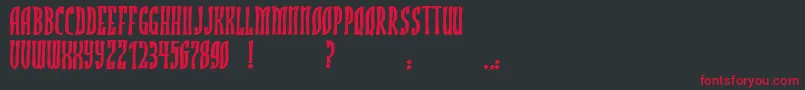 JmhRojoBold-Schriftart – Rote Schriften auf schwarzem Hintergrund