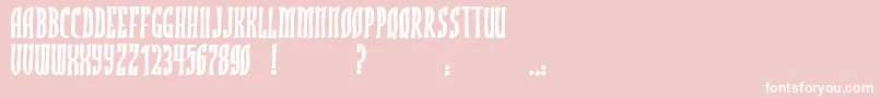 JmhRojoBold Font – White Fonts on Pink Background