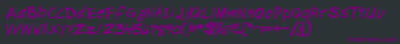 NapkinscriptsskBold Font – Purple Fonts on Black Background