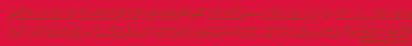 En savoir plus sur la police Royalsamurai3D Police Royalsamurai3D – polices brunes sur fond rouge