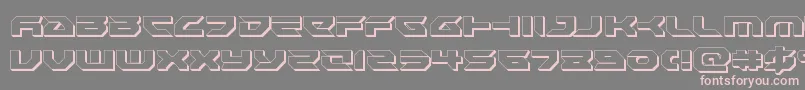 Royalsamurai3D Font – Pink Fonts on Gray Background