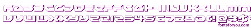 Royalsamurai3D Font – Purple Fonts on White Background