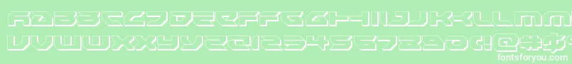 Royalsamurai3D Font – White Fonts on Green Background