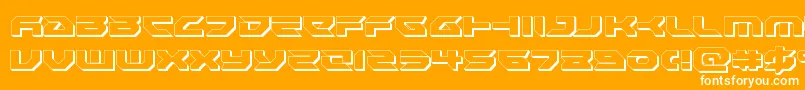 Royalsamurai3D Font – White Fonts on Orange Background