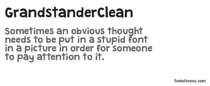 Шрифт GrandstanderClean (108300)