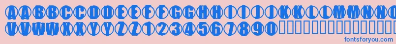 YchromePrime Font – Blue Fonts on Pink Background