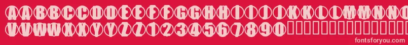 YchromePrime Font – Pink Fonts on Red Background