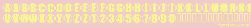 YchromePrime Font – Yellow Fonts on Pink Background