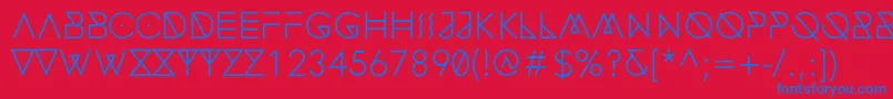Więcej informacji o czcionce FonecianAlternateMedium Czcionka FonecianAlternateMedium – niebieskie czcionki na czerwonym tle