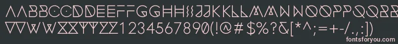 FonecianAlternateMedium Font – Pink Fonts on Black Background