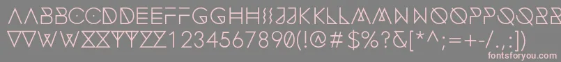 FonecianAlternateMedium Font – Pink Fonts on Gray Background