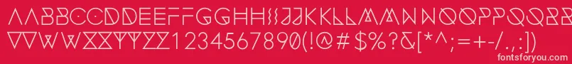 FonecianAlternateMedium Font – Pink Fonts on Red Background