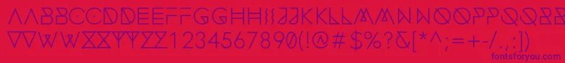 FonecianAlternateMedium Font – Purple Fonts on Red Background