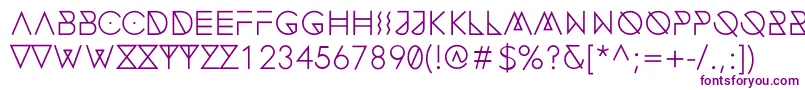 FonecianAlternateMedium Font – Purple Fonts on White Background
