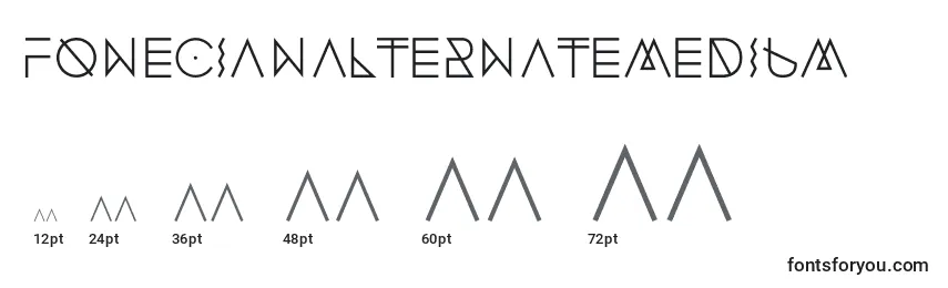 FonecianAlternateMedium Font Sizes