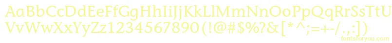 StoneInfItcMedium-Schriftart – Gelbe Schriften