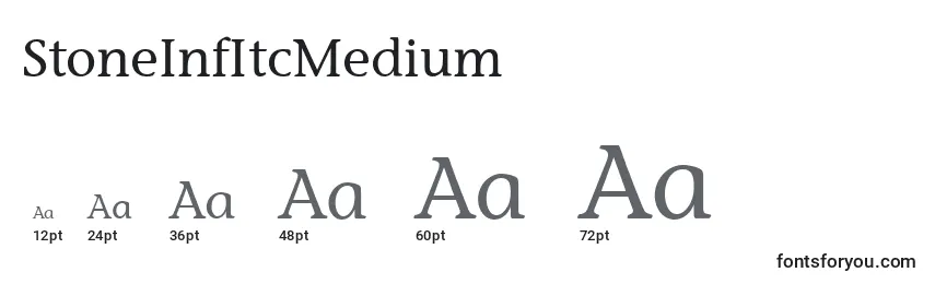 Размеры шрифта StoneInfItcMedium
